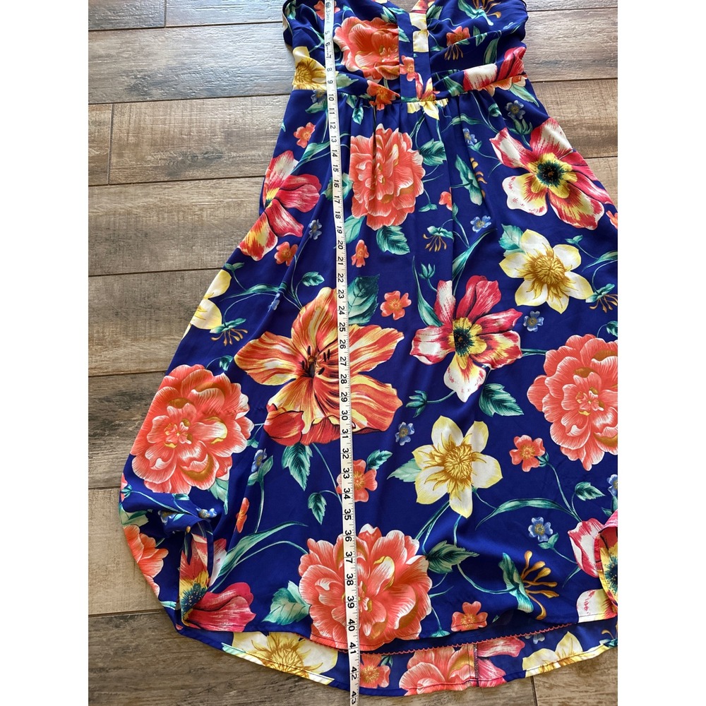 Anthropologie Moulinette Soeurs Annona Blue Floral MidiSize 14 - Picture 14 of 16